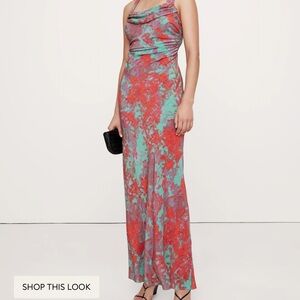 Banana Republic floral print maxi dress